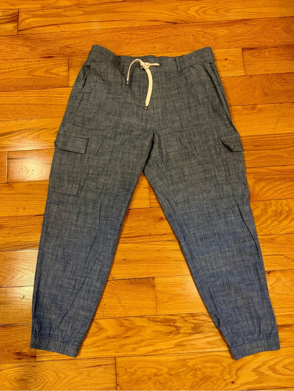 Tommy Hilfiger Blue Drawstring Cargo Jogger Pants